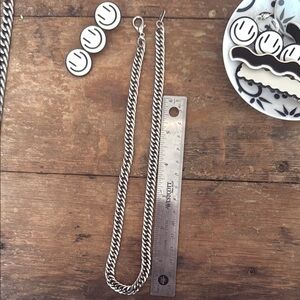Silver Chain Necklace Choker